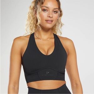 NWOT Gymshark Whitney Simmons Longline Bra - Small - black